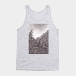 Dark Forest and grey sky Tank Top